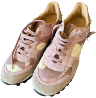 Baskets Valentino Garavani Rockrunner en cuir, daim et textile