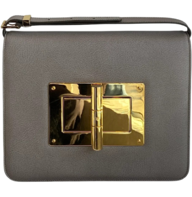 Sac bandoulière Tom Ford Natalia en cuir taupe update
